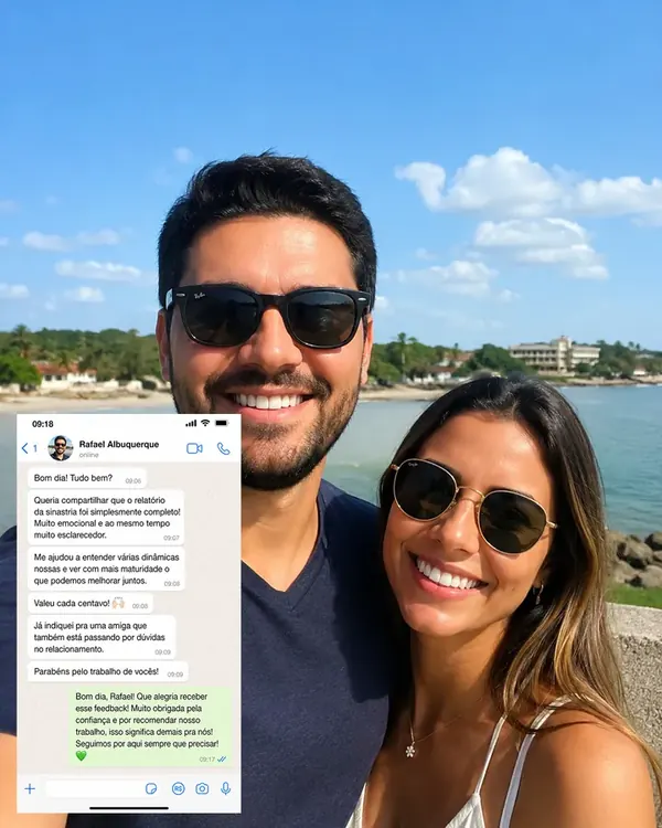 Cliente com o desenho da alma gêmea